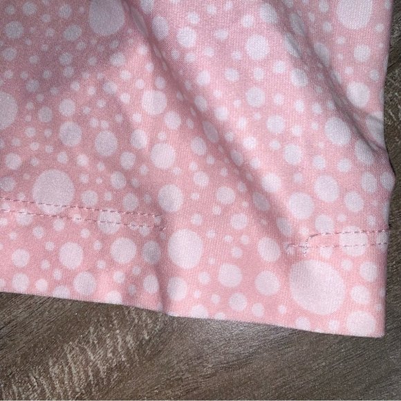 Nike Vintage Tank Top  Size Small Polka Dot Light Pink White Black Embroidered - Picture 8 of 9